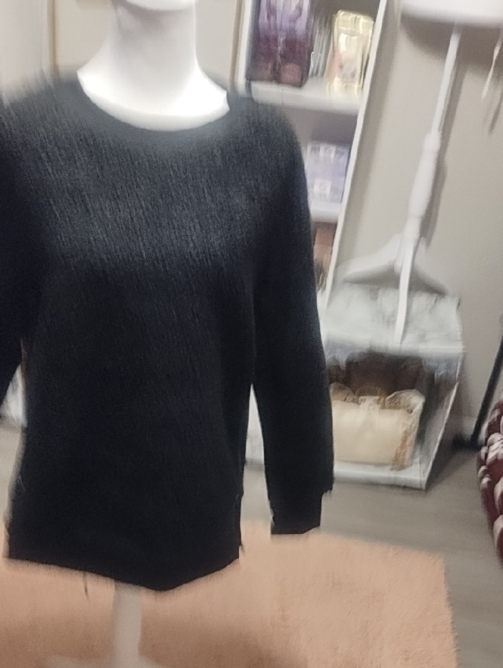 Varley Black Scoopneck Crew Sweater